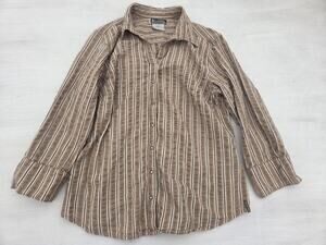Columbia XCO Womens Size Large Pearl Snap Button Beige Long Sleeve Shirt